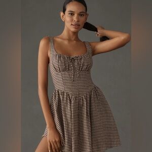 Reformation Daria Linen Mini Dress